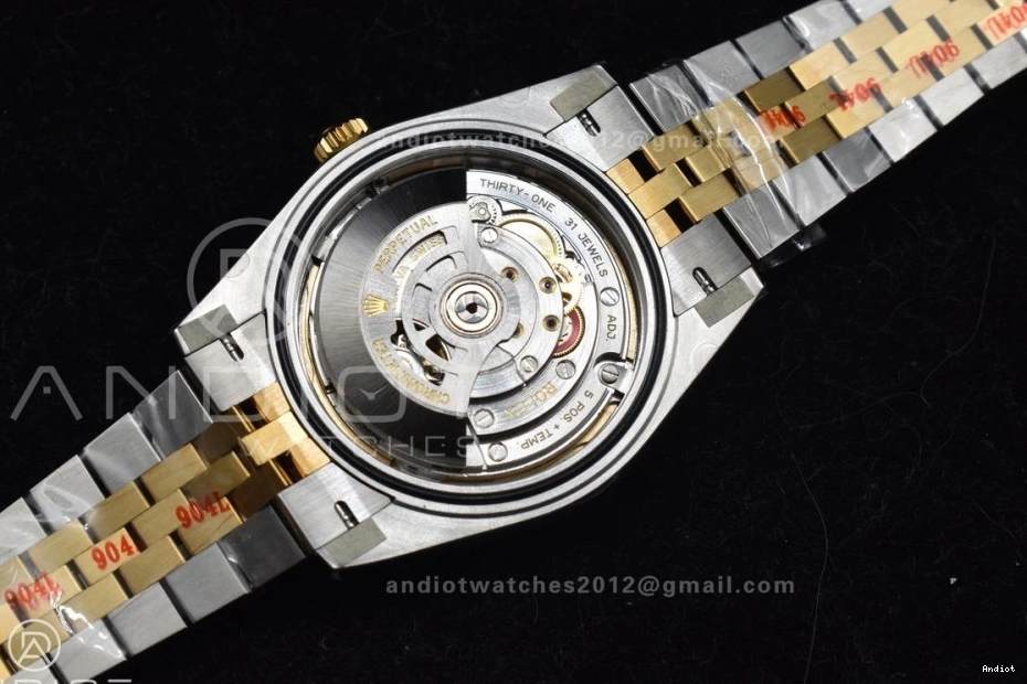 Bracelet DateJust Steel YG Dial on 1:1 YG 904L 126333 41 Stick SS VR3235 Jubilee Edition Clean Best 0307